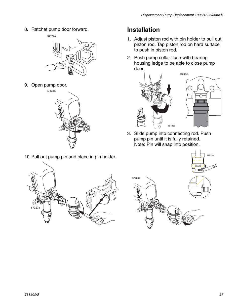 Installation | Graco Inc. 1095 HI User Manual | Page 37 / 43