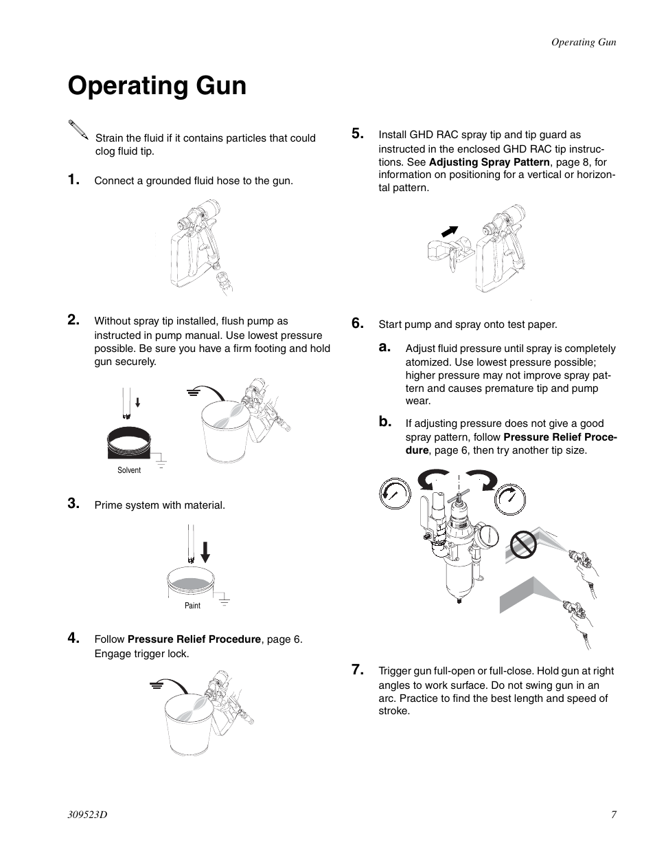 Operating gun | Graco Inc. 234032 User Manual | Page 7 / 20