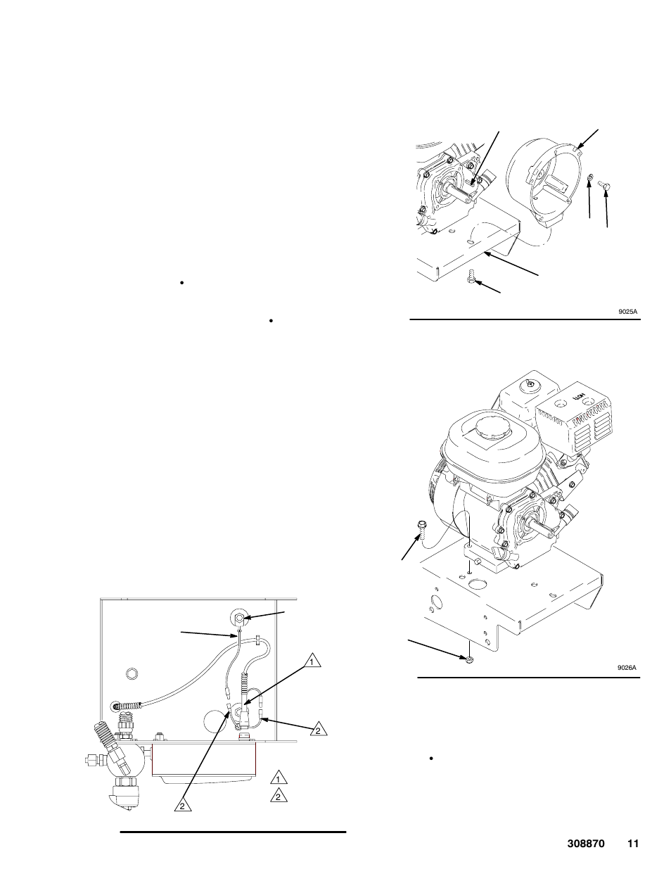 Clutch housing, Engine | Graco Inc. 232633 User Manual | Page 11 / 26