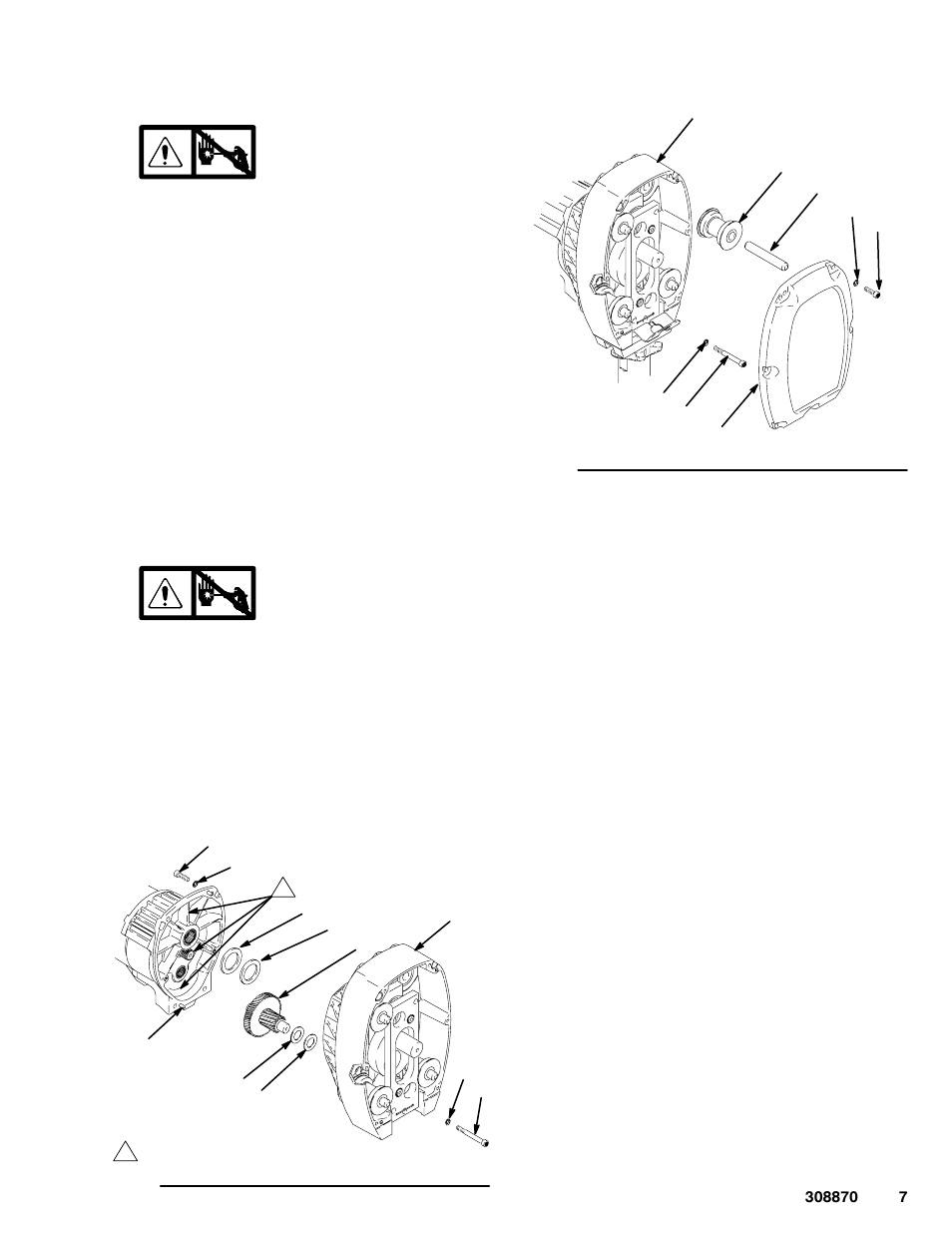 Rollers, Drive housing | Graco Inc. 232633 User Manual | Page 7 / 26