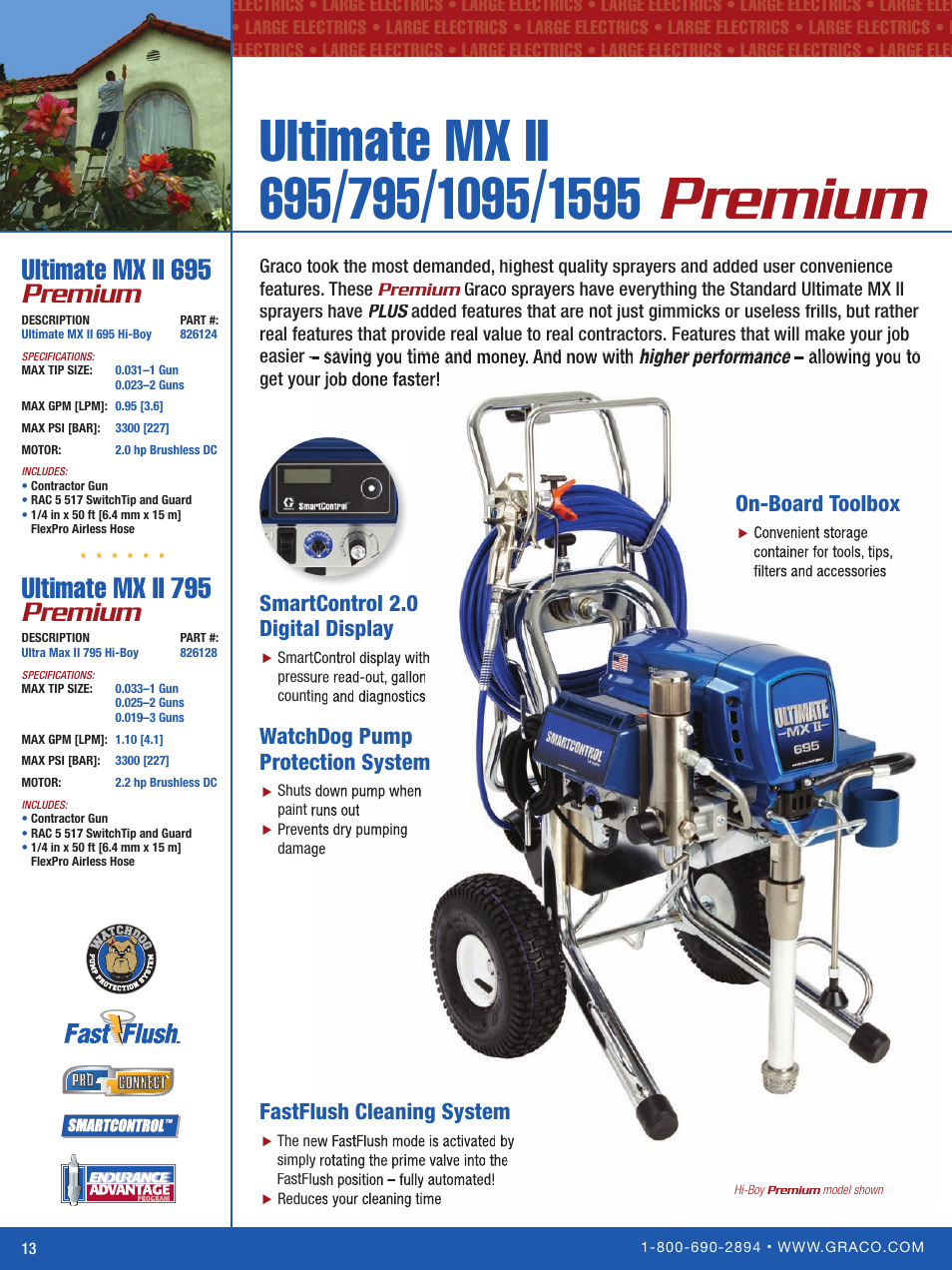 Premium, Ultimate mx ii 695, Ultimate mx ii 695 premium | Ultimate mx ii 795 premium | Graco Inc. Ultra Max II 795 User Manual | Page 14 / 24