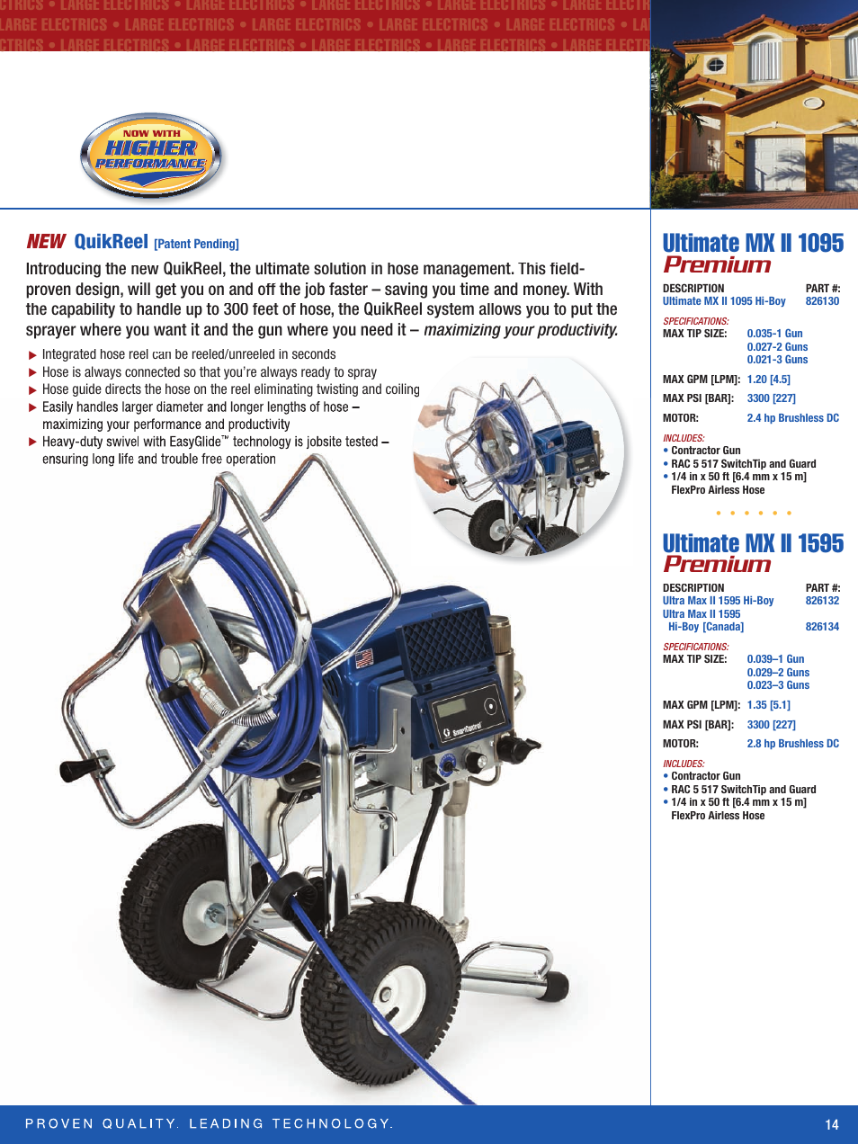 Premium, Ultimate mx ii 695, Ultimate mx ii 1095 premium | Ultimate mx ii 1595 premium | Graco Inc. Ultra Max II 795 User Manual | Page 15 / 24
