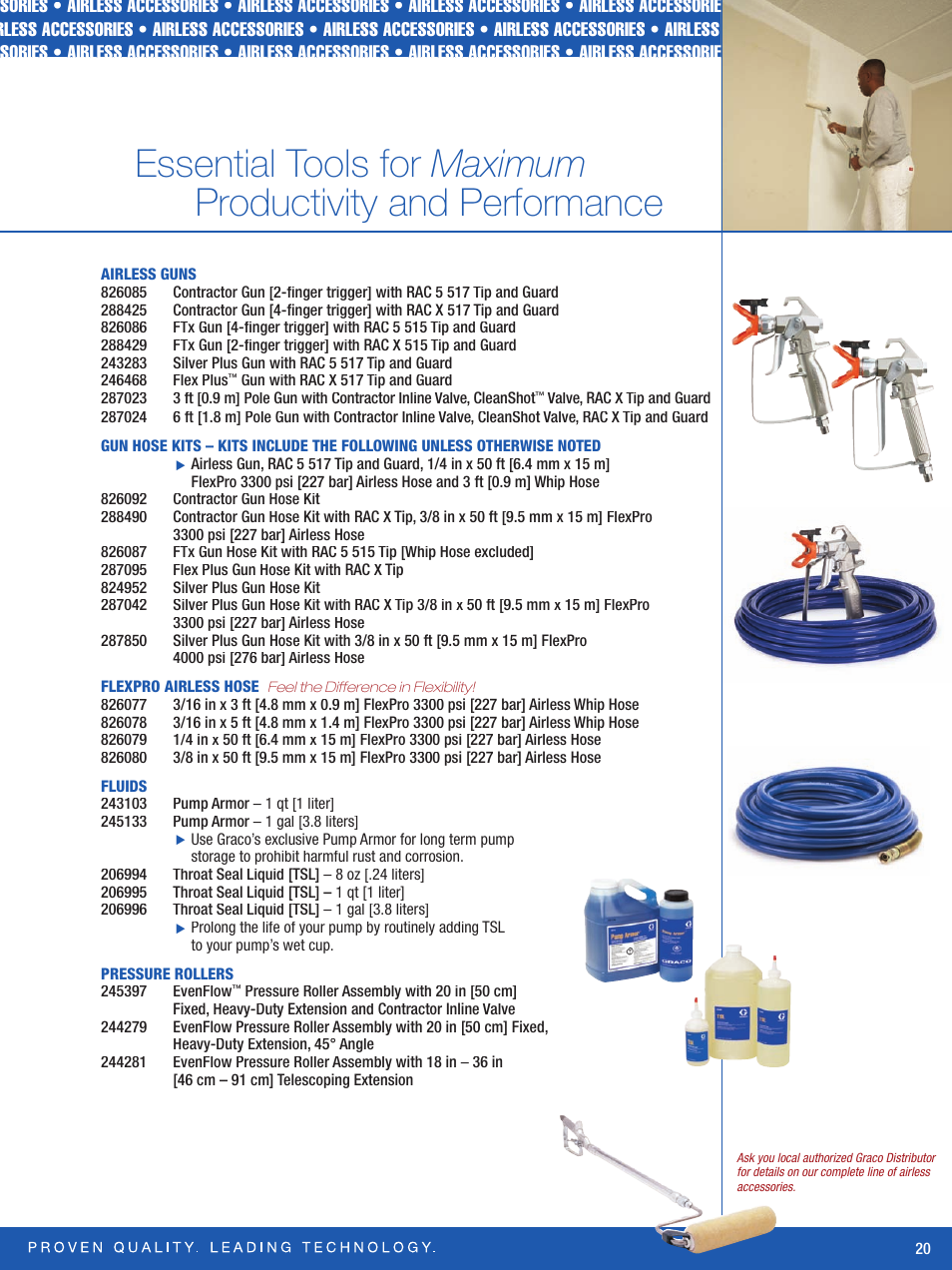 Accessories | Graco Inc. Ultra Max II 795 User Manual | Page 21 / 24