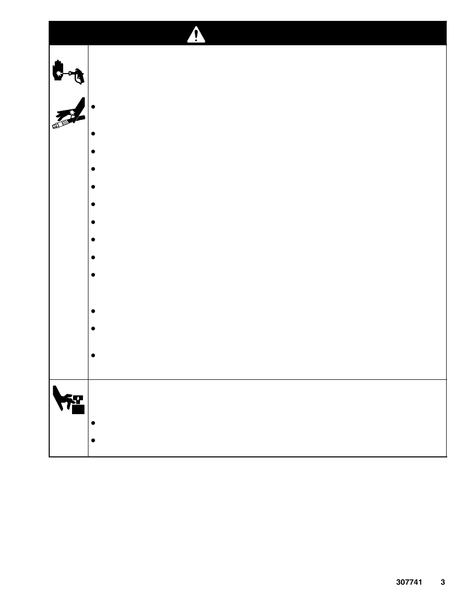 Warning | Graco Inc. Series B User Manual | Page 3 / 28