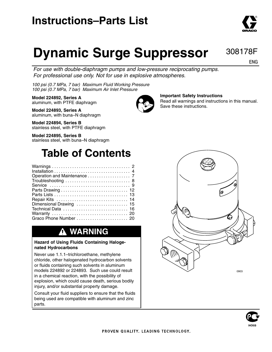 Graco Inc. 308178 User Manual | 20 pages