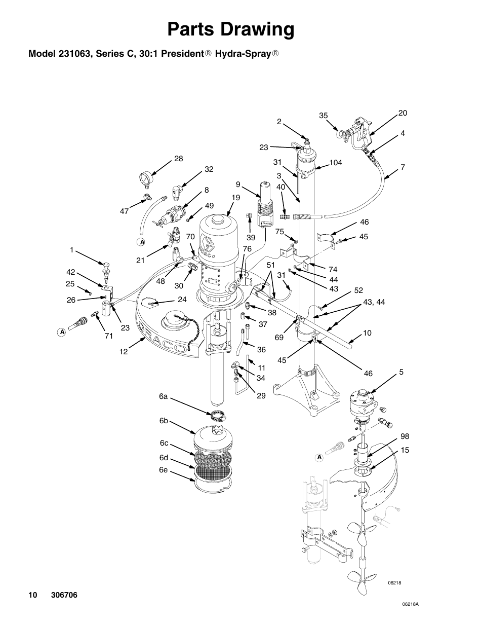 Parts drawing | Graco Inc. Series C User Manual | Page 10 / 14