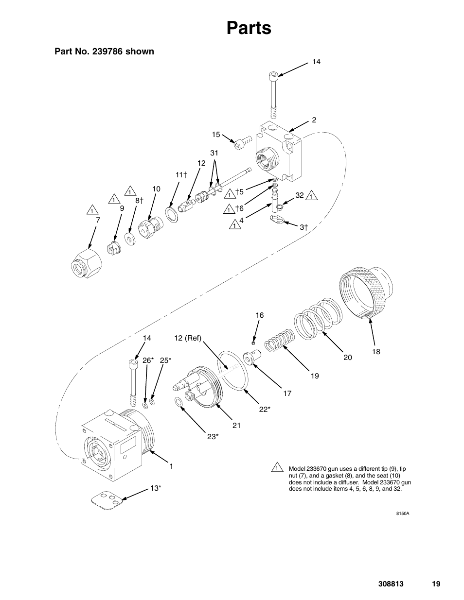 Parts | Graco Inc. 233670 User Manual | Page 19 / 32