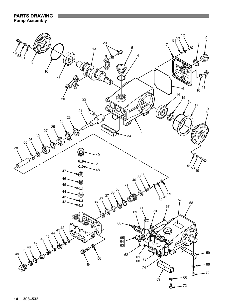 Parts drawing | Graco Inc. Hydra-Clean 800-706 User Manual | Page 14 / 25