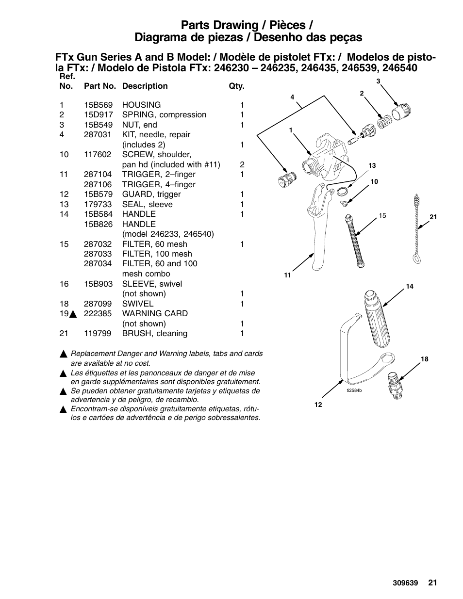 Graco Inc. 246230 User Manual | Page 21 / 24