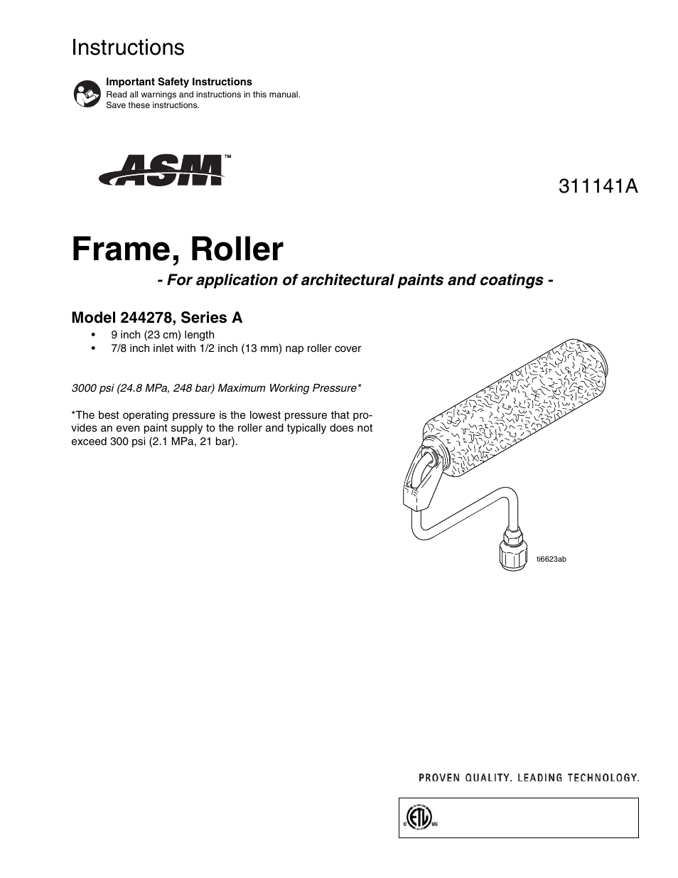Graco Inc. 311141A User Manual | 6 pages