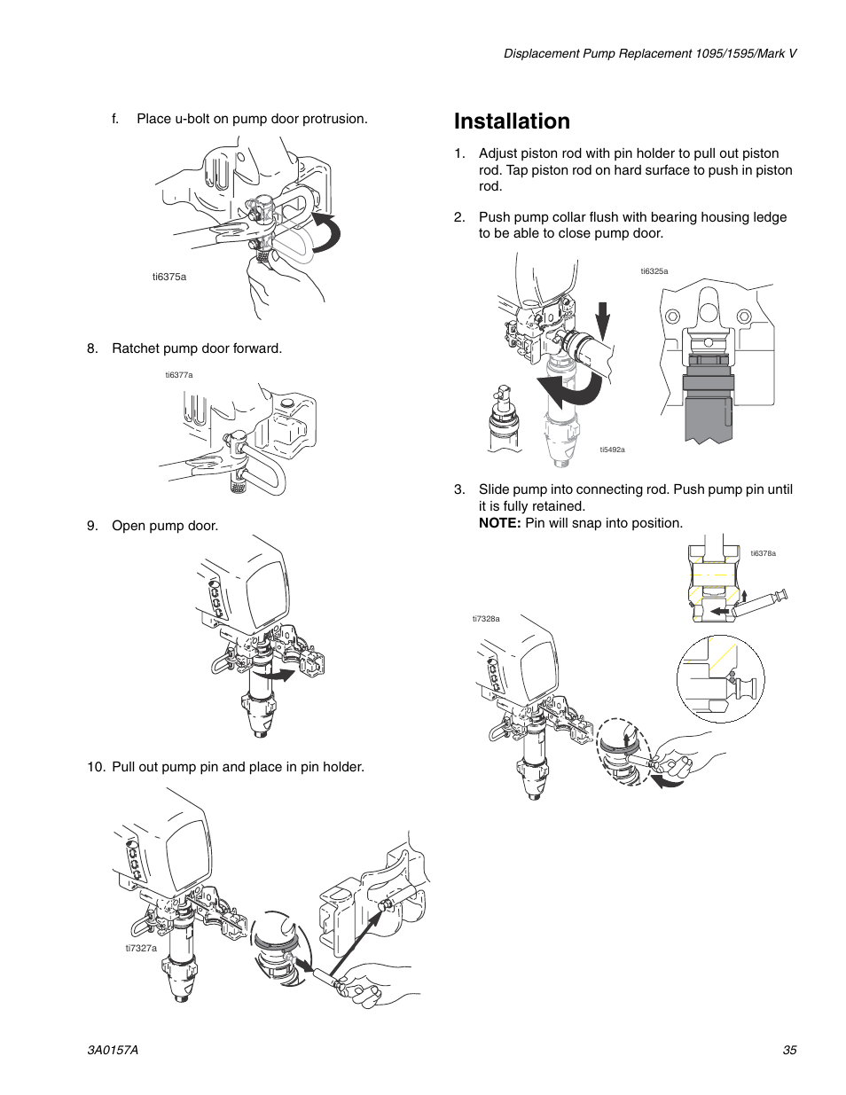 Installation | Graco Inc. 1595 Premium Hi-Boy User Manual | Page 35 / 44