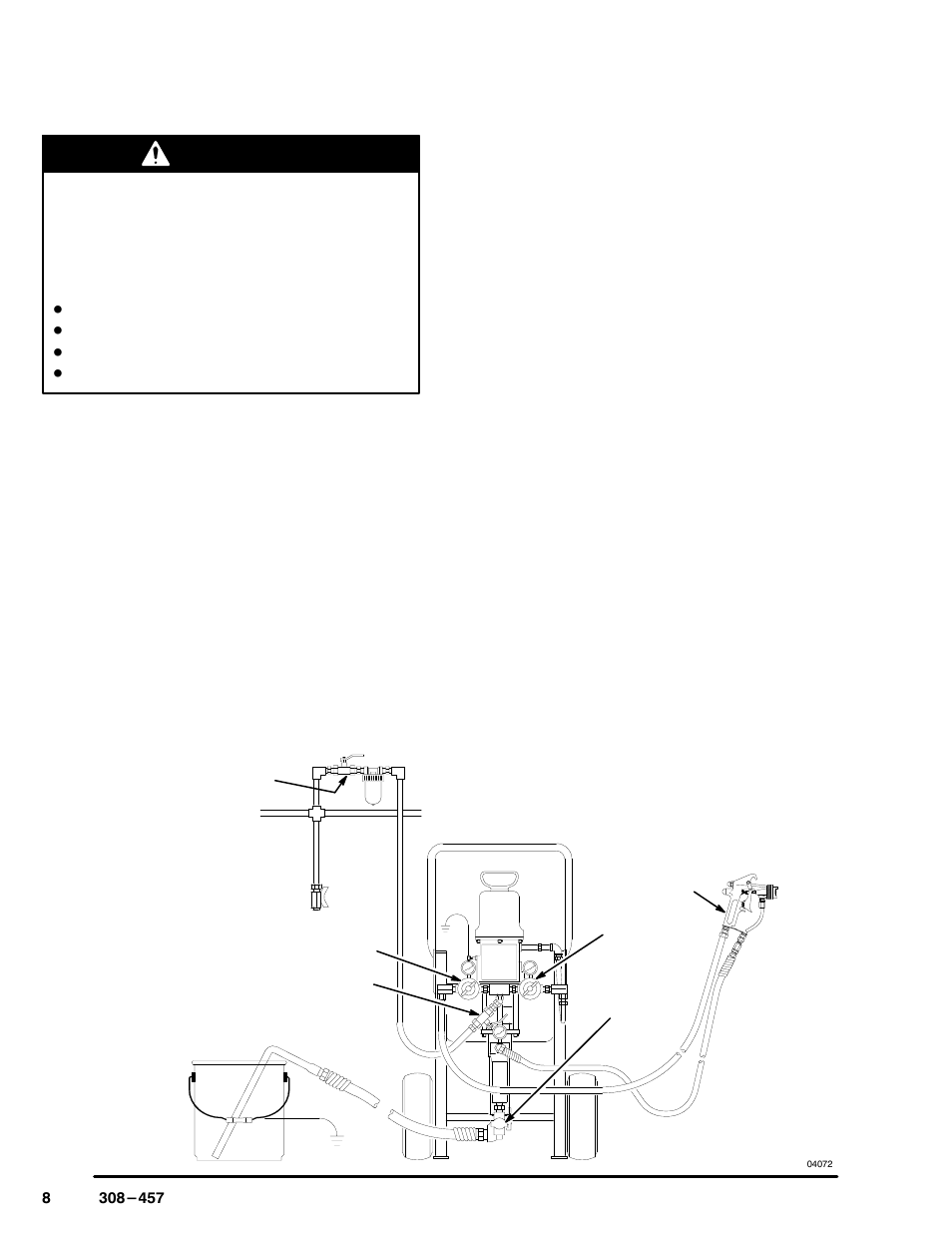 Operation, Warning | Graco Inc. 237-418 User Manual | Page 8 / 16