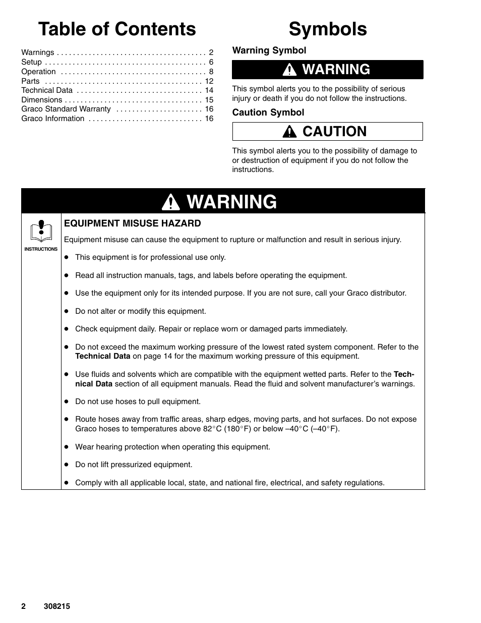 Graco Inc. 238144 User Manual | Page 2 / 16