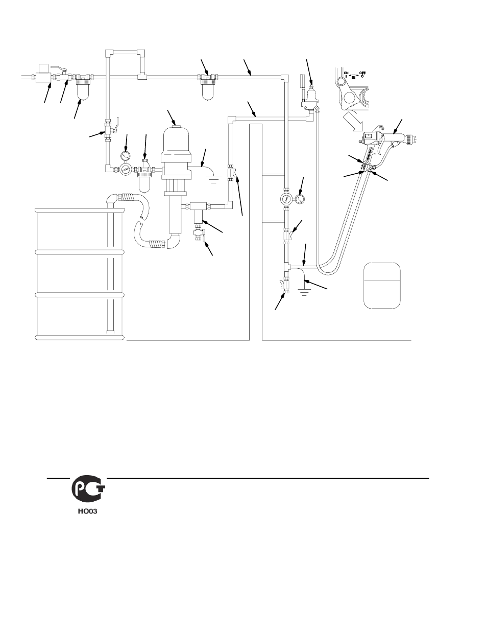 Installation, Non-hazardous area hazardous area | Graco Inc. 224200 User Manual | Page 6 / 40