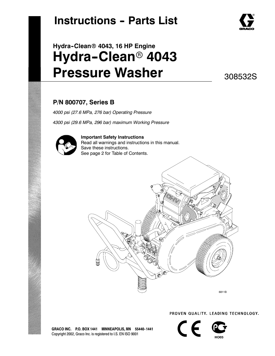 Graco Inc. Hydra Clean 308532S User Manual | 22 pages