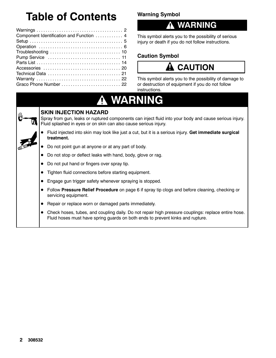 Graco Inc. Hydra Clean 308532S User Manual | Page 2 / 22