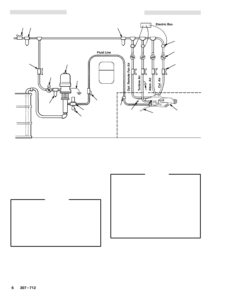 Typical installation, Warning signs, Ventilate the spray booth | Graco Inc. 218-745 User Manual | Page 6 / 32