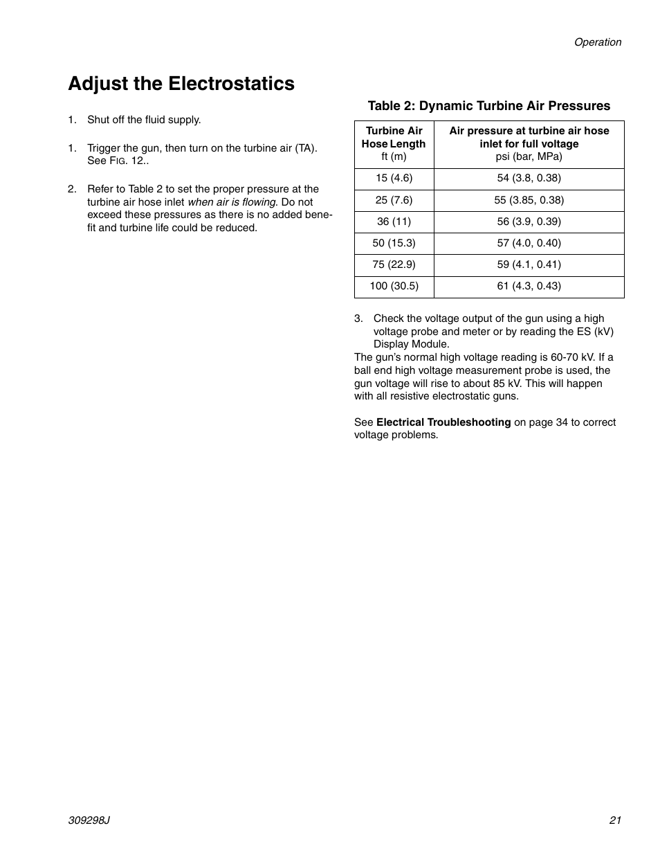 Adjust the electrostatics | Graco Inc. 244592 User Manual | Page 21 / 56