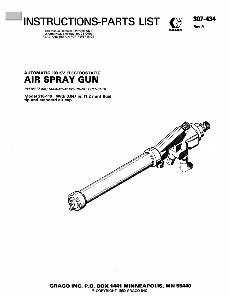 Graco Inc. 216-119 User Manual | 8 pages
