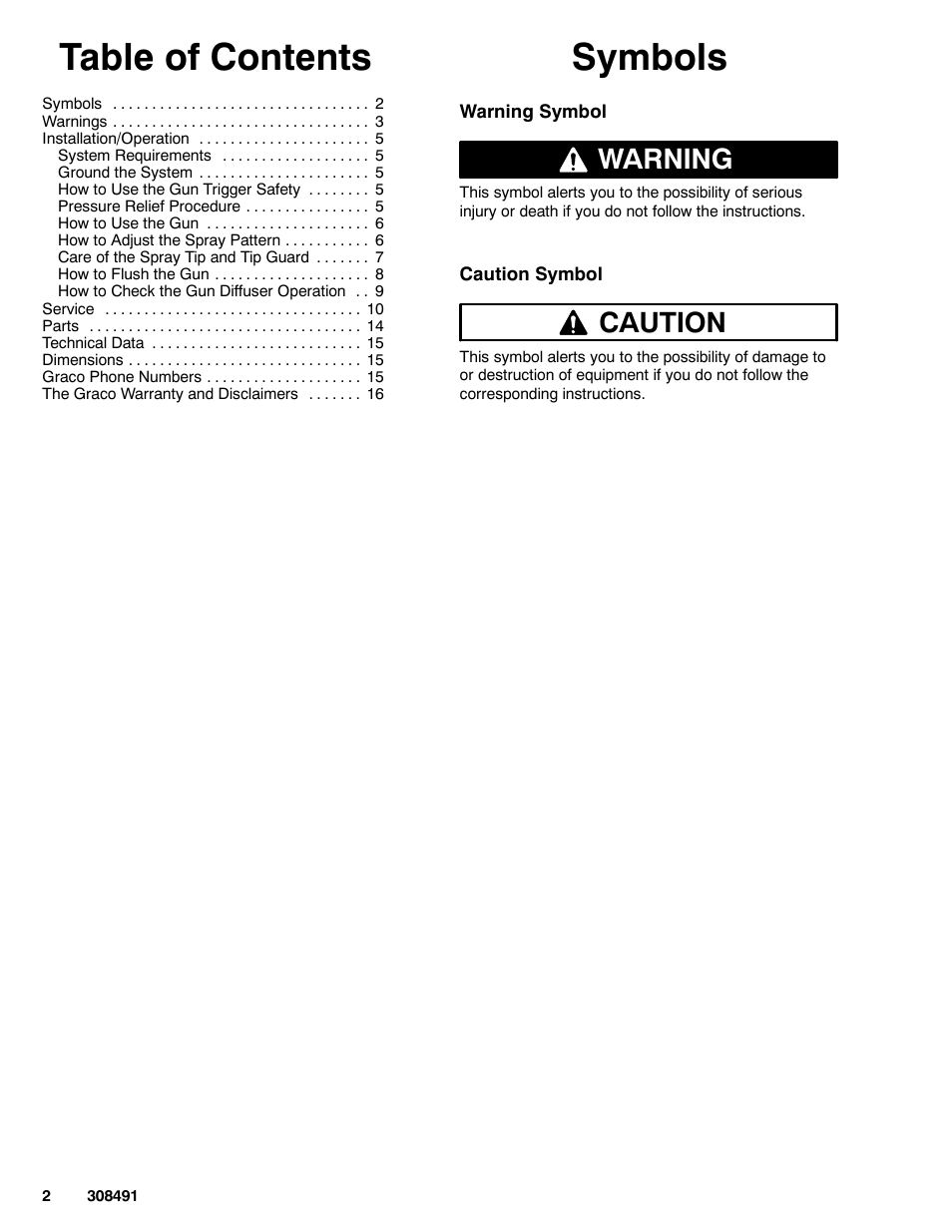 Graco Inc. 241705 User Manual | Page 2 / 16