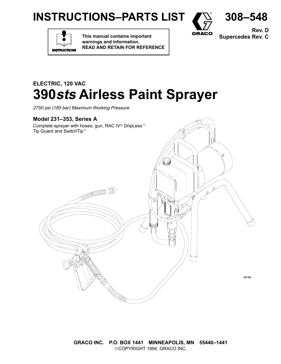 Graco Inc. 231-353 User Manual | 36 pages