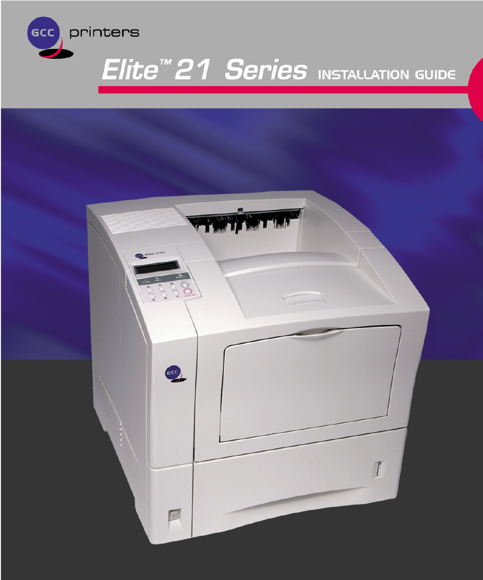 GCC Printers 21 Series User Manual | 95 pages