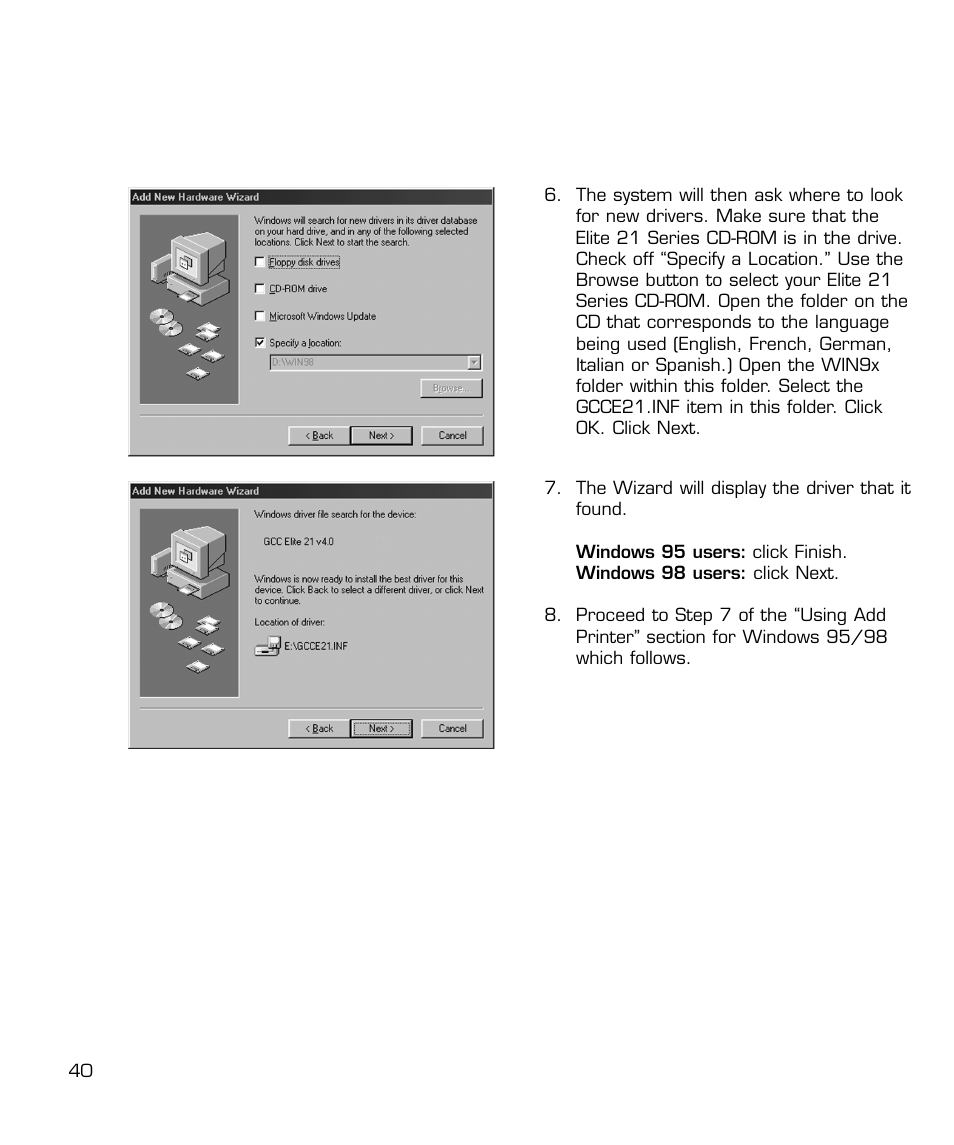 GCC Printers 21 Series User Manual | Page 43 / 95