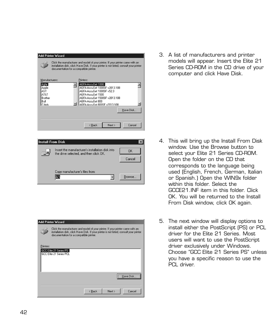 GCC Printers 21 Series User Manual | Page 45 / 95