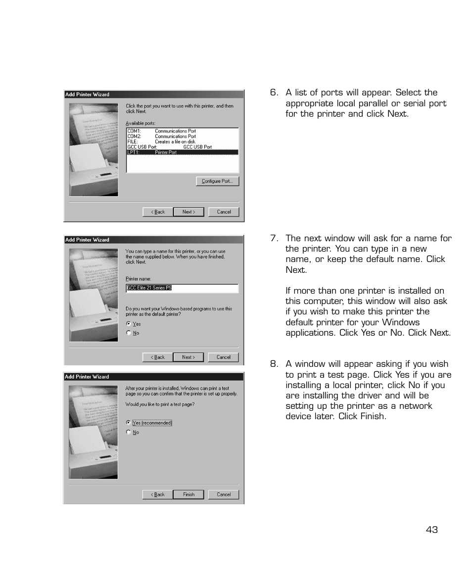 GCC Printers 21 Series User Manual | Page 46 / 95