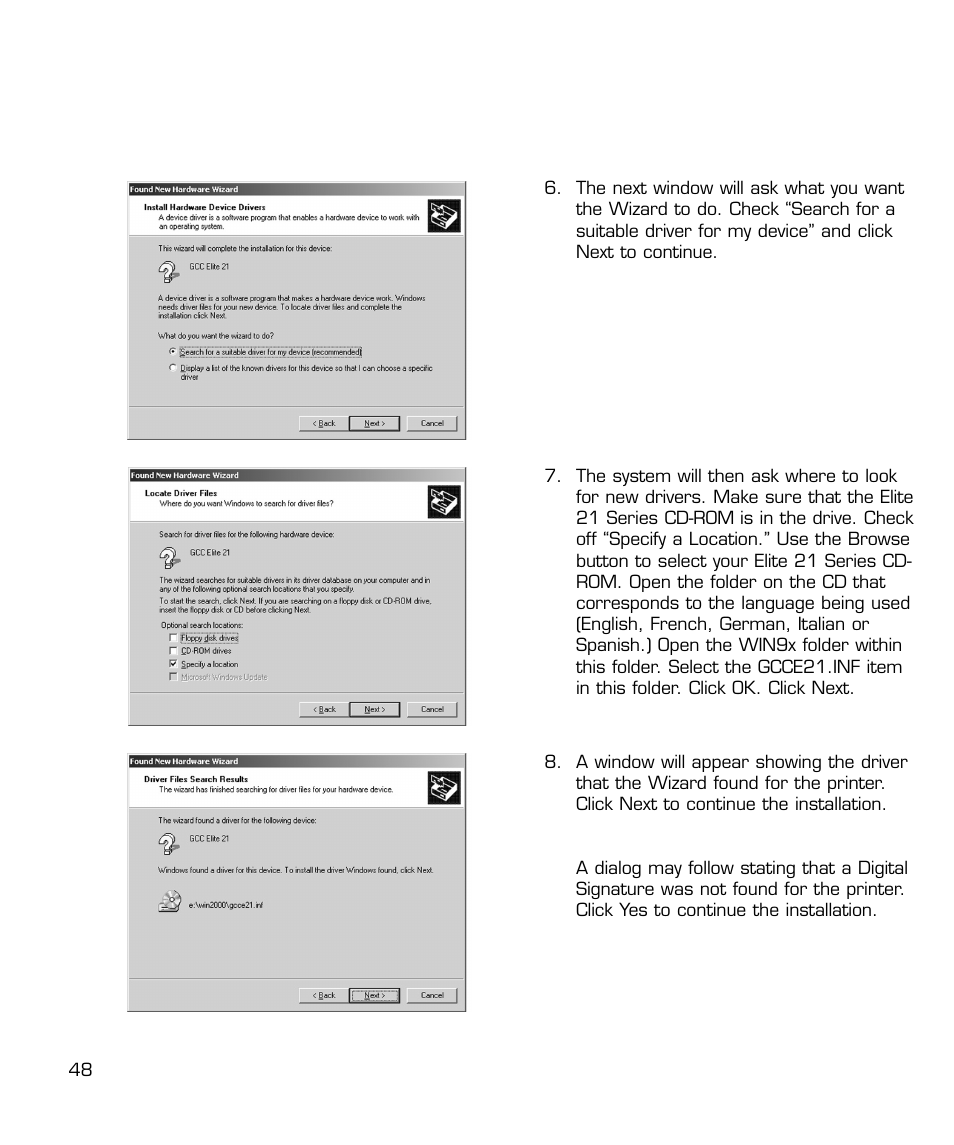 GCC Printers 21 Series User Manual | Page 51 / 95