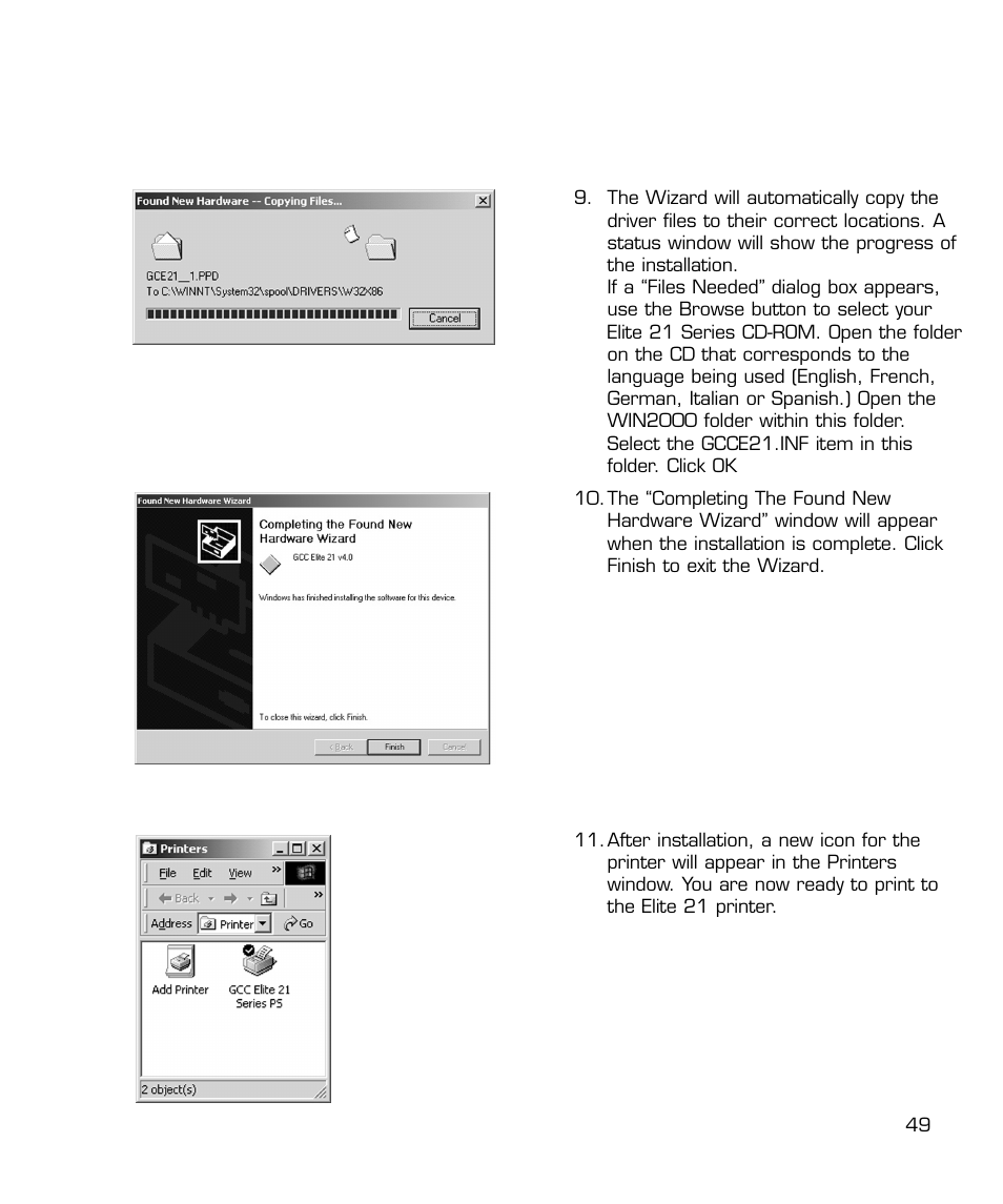GCC Printers 21 Series User Manual | Page 52 / 95