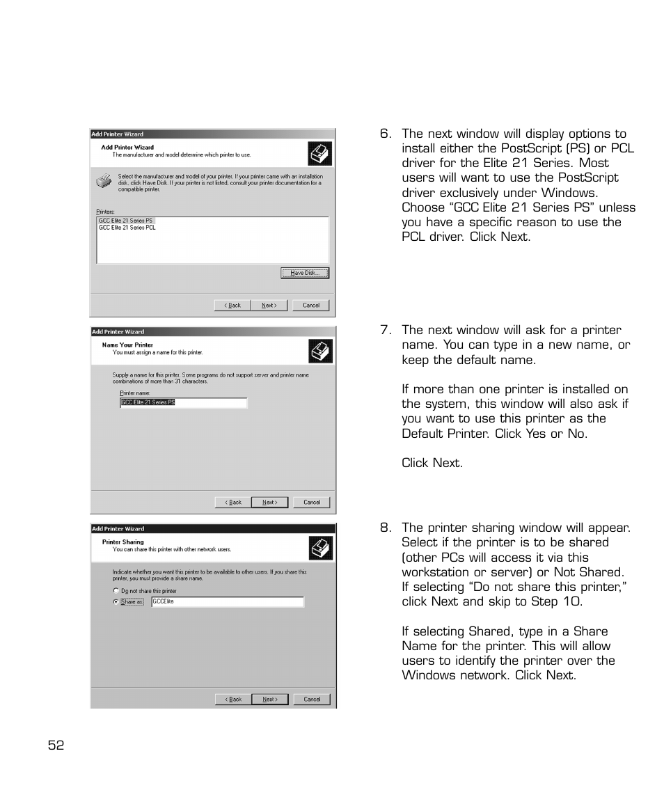 GCC Printers 21 Series User Manual | Page 55 / 95