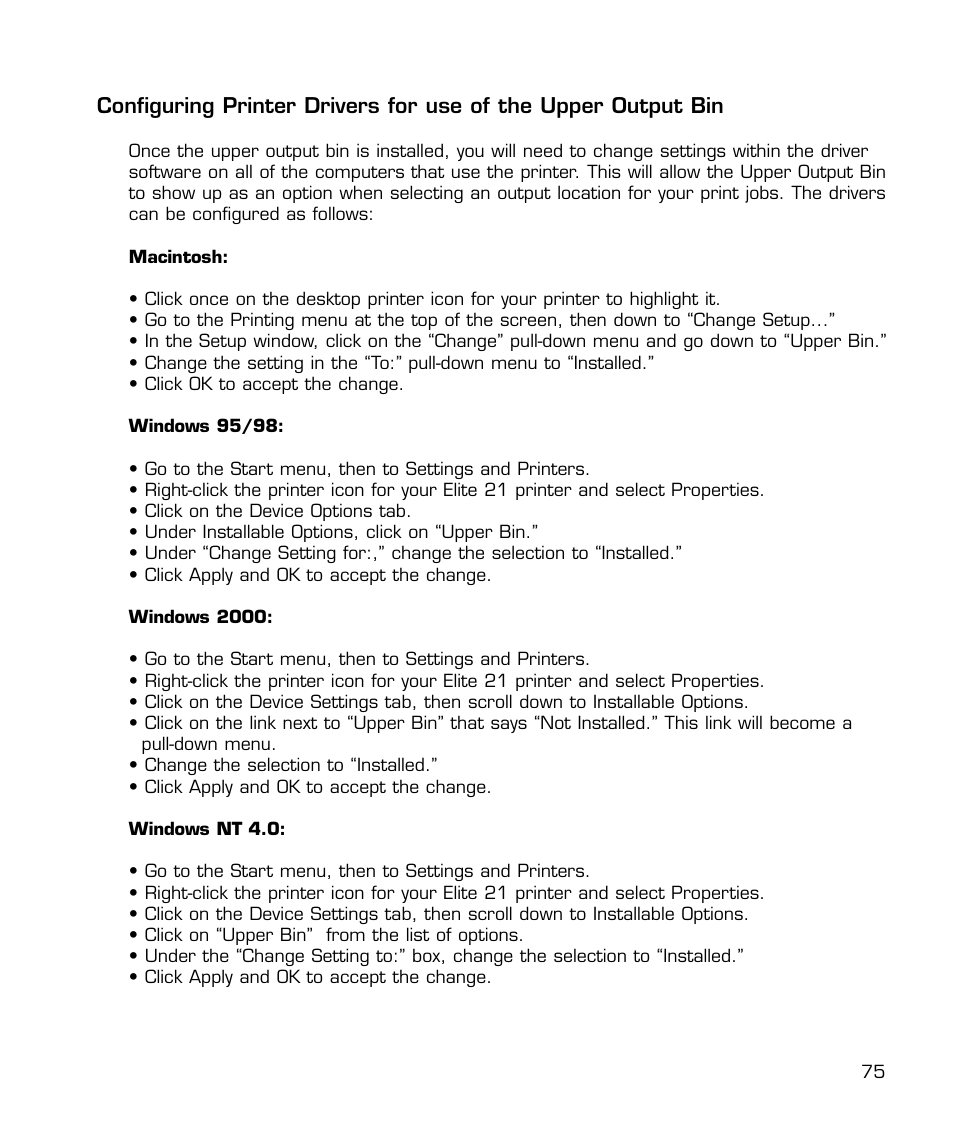 GCC Printers 21 Series User Manual | Page 78 / 95