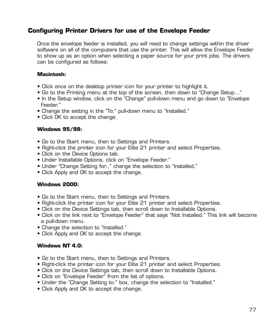 GCC Printers 21 Series User Manual | Page 80 / 95