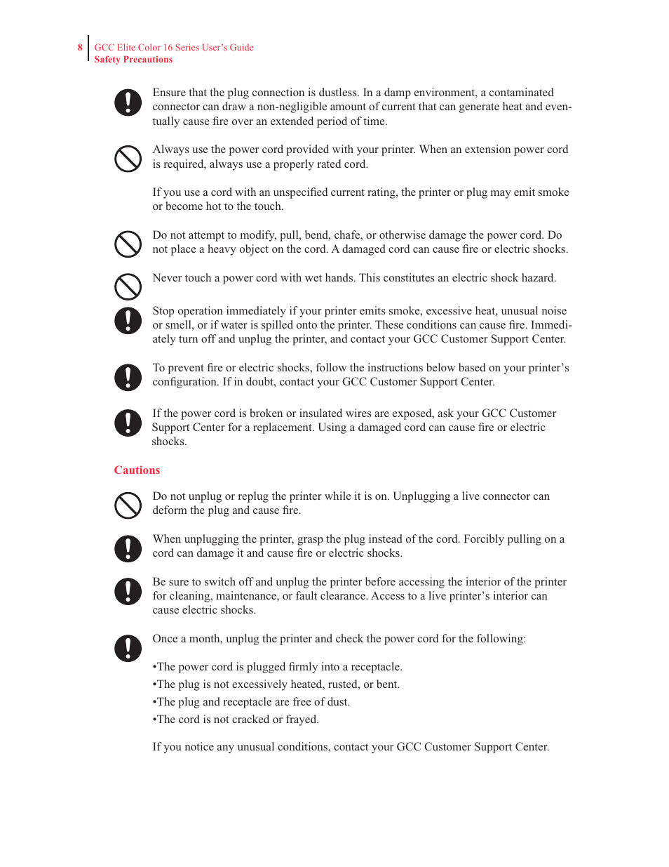 GCC Printers 16 User Manual | Page 16 / 196