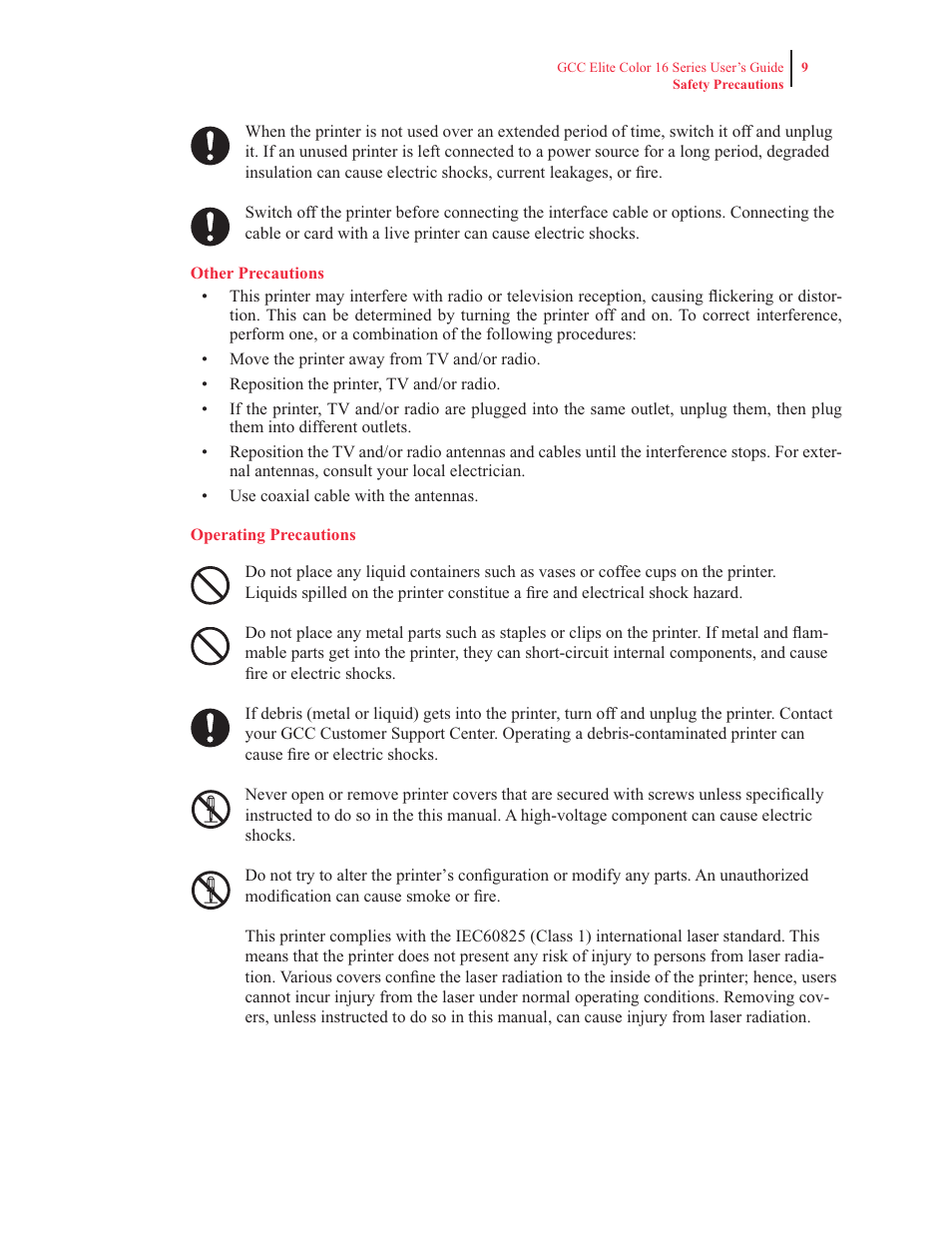 GCC Printers 16 User Manual | Page 17 / 196