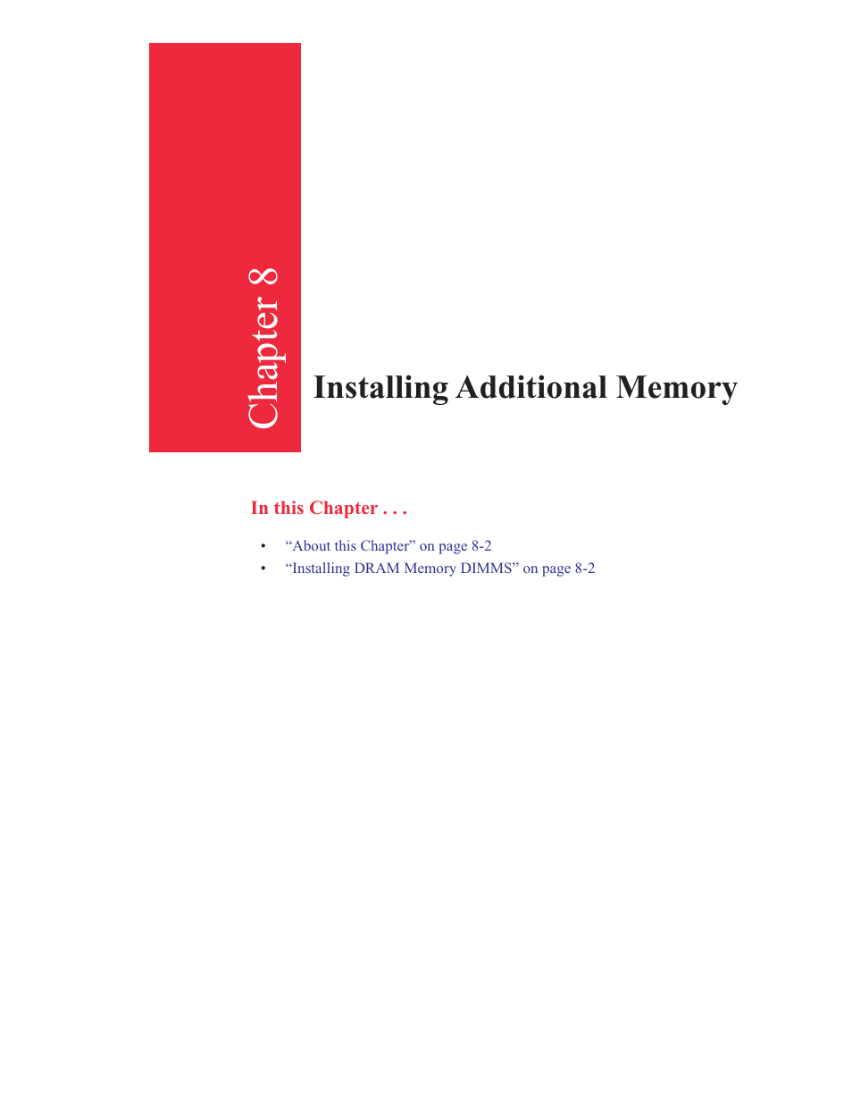 8 - installing additional memory, Chapter 8 | GCC Printers 16 User Manual | Page 171 / 196