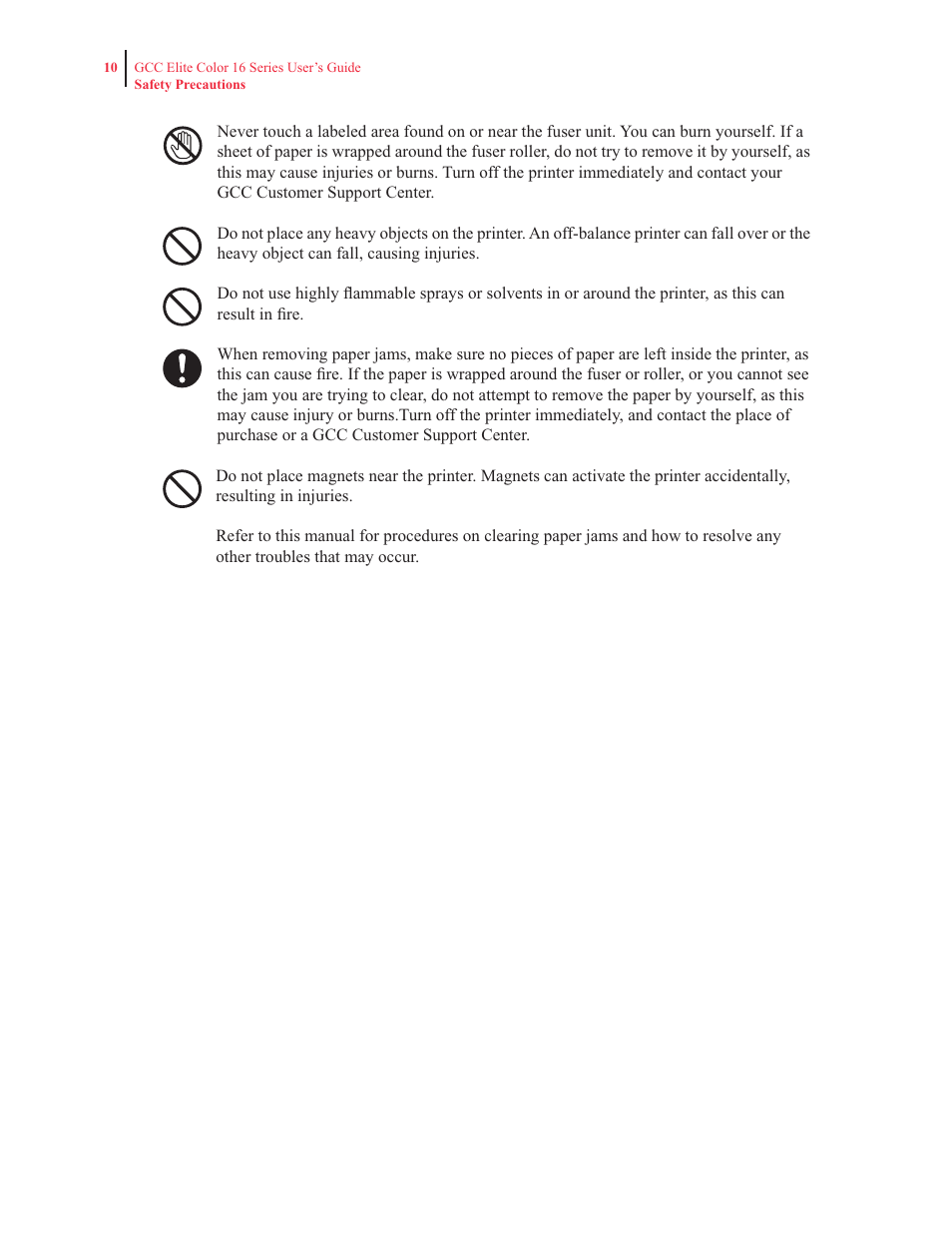 GCC Printers 16 User Manual | Page 18 / 196