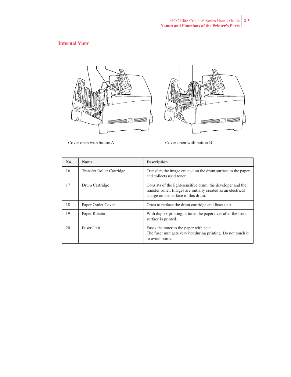 GCC Printers 16 User Manual | Page 58 / 196