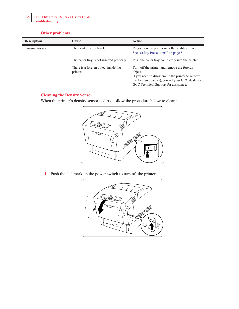 Other problems | GCC Printers 16 User Manual | Page 91 / 196