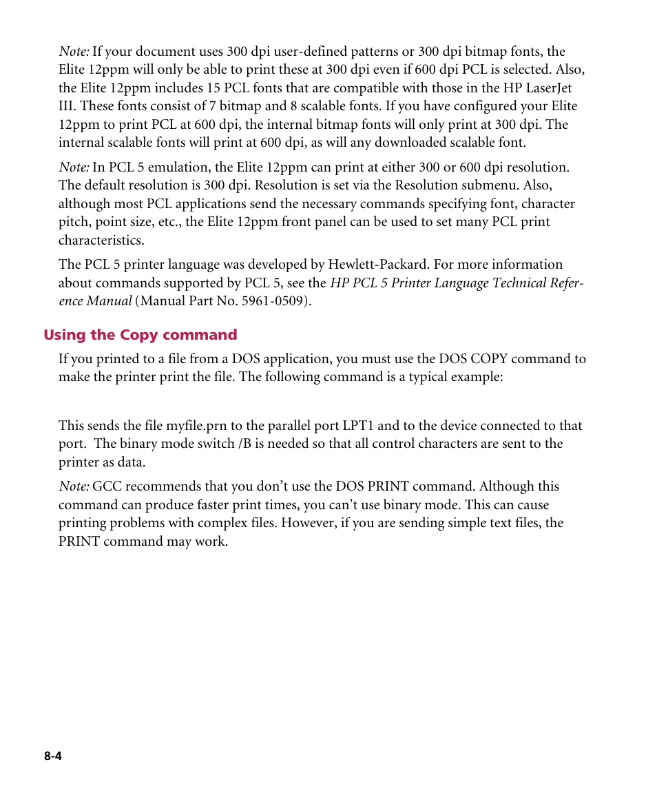 Using the copy command | GCC Printers Elite 12ppm User Manual | Page 100 / 193