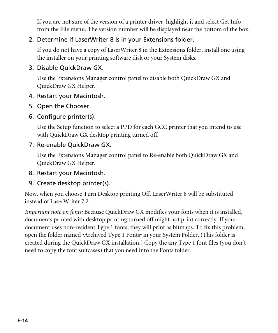 GCC Printers Elite 12ppm User Manual | Page 169 / 193