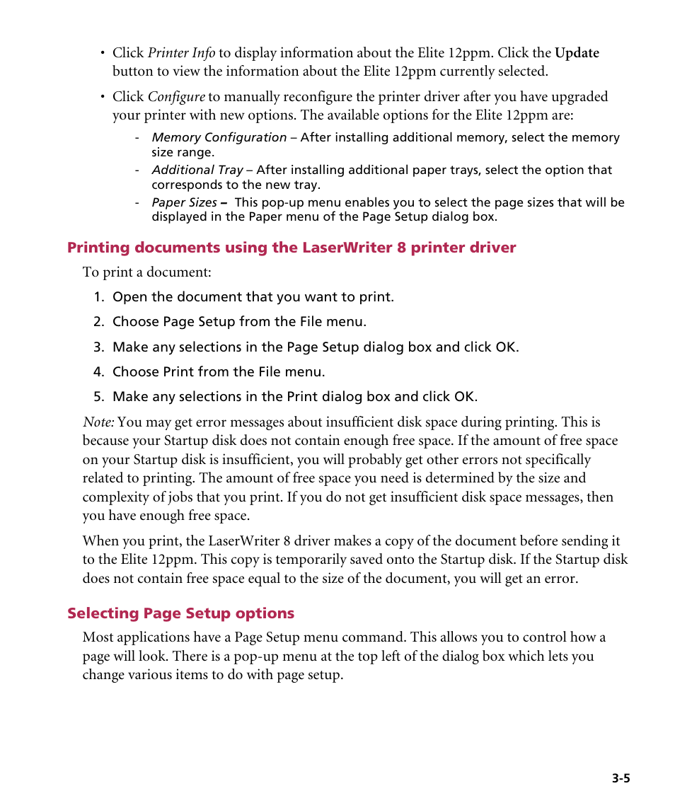 GCC Printers Elite 12ppm User Manual | Page 41 / 193