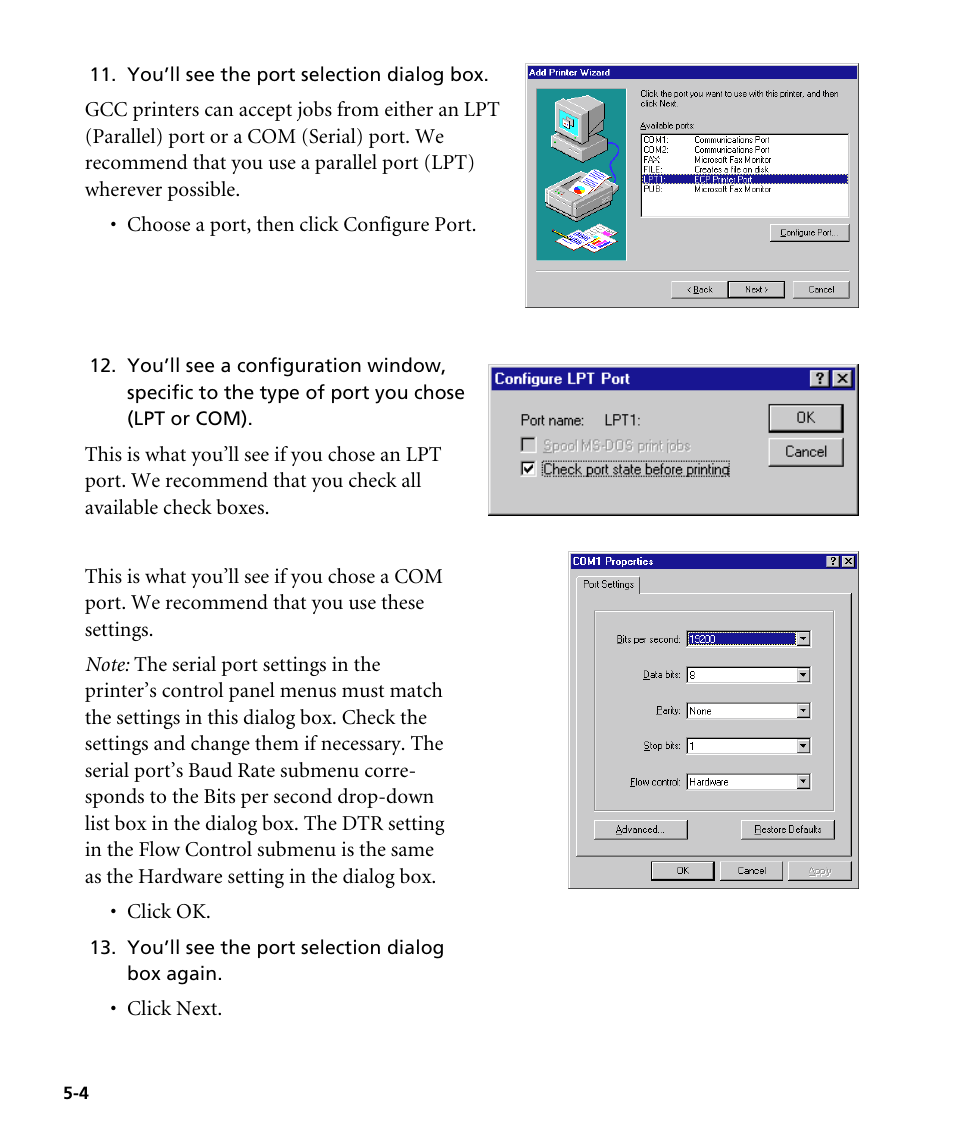 GCC Printers Elite 12ppm User Manual | Page 63 / 193