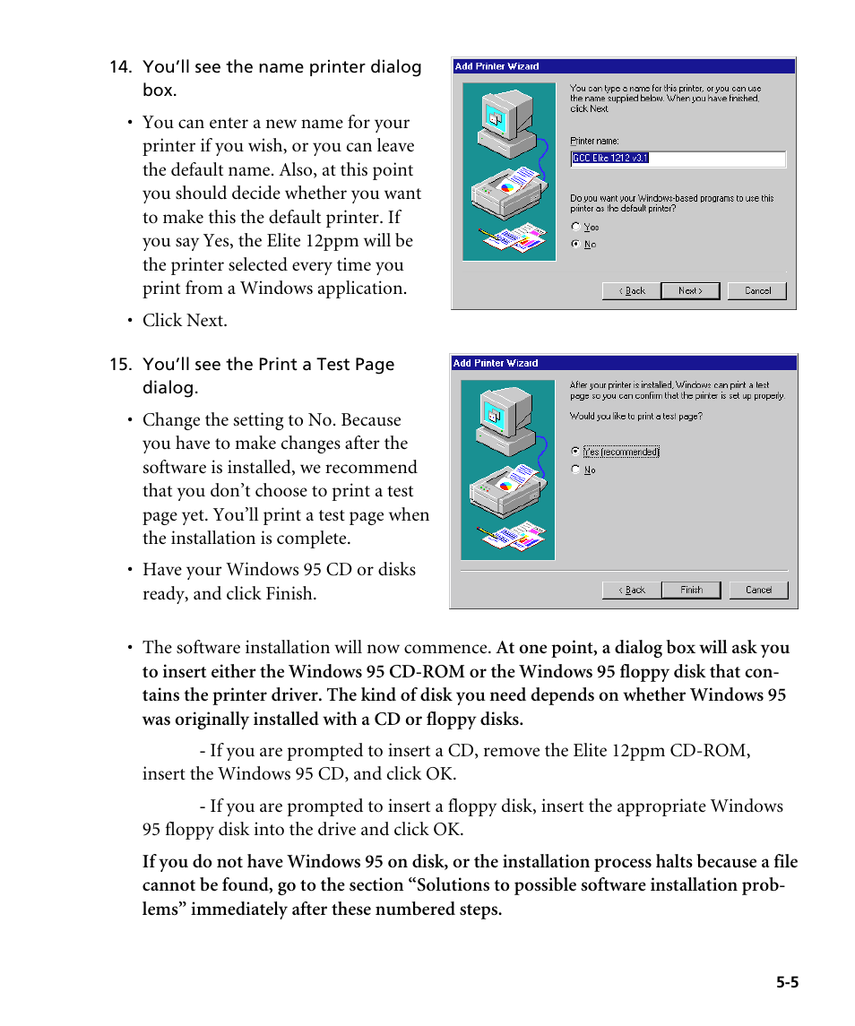 GCC Printers Elite 12ppm User Manual | Page 64 / 193