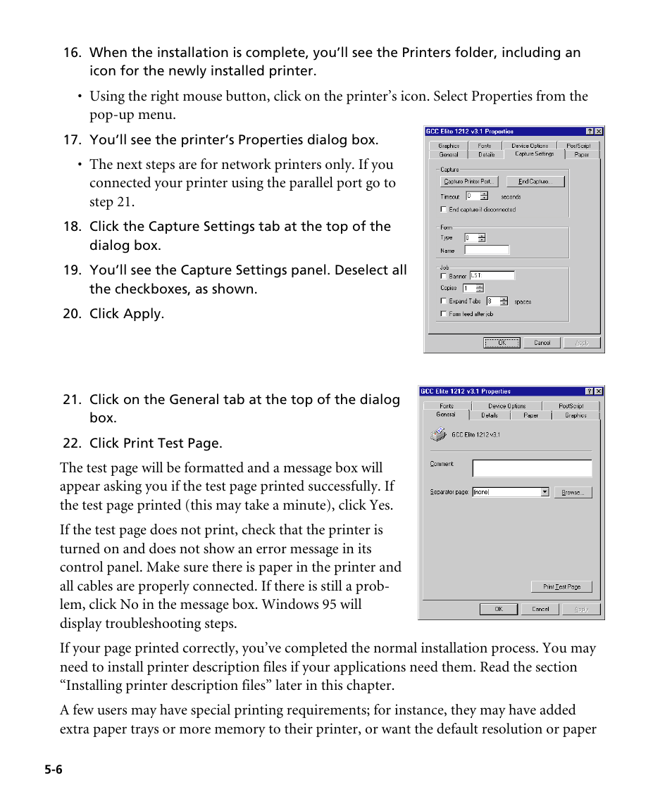 GCC Printers Elite 12ppm User Manual | Page 65 / 193