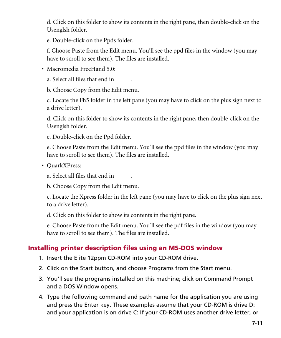 GCC Printers Elite 12ppm User Manual | Page 94 / 193