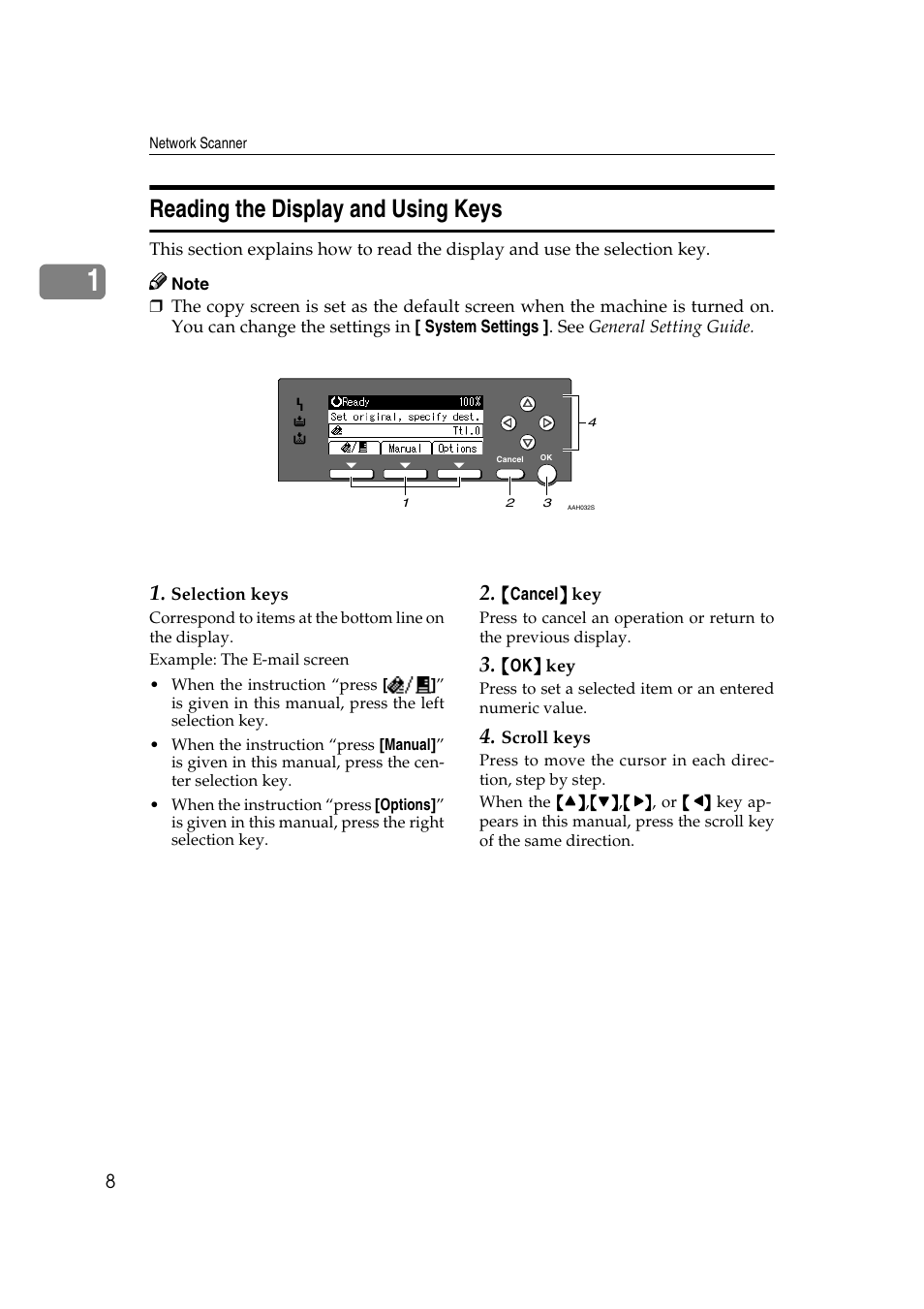 Reading the display and using keys | GCC Printers 2018 User Manual | Page 14 / 88