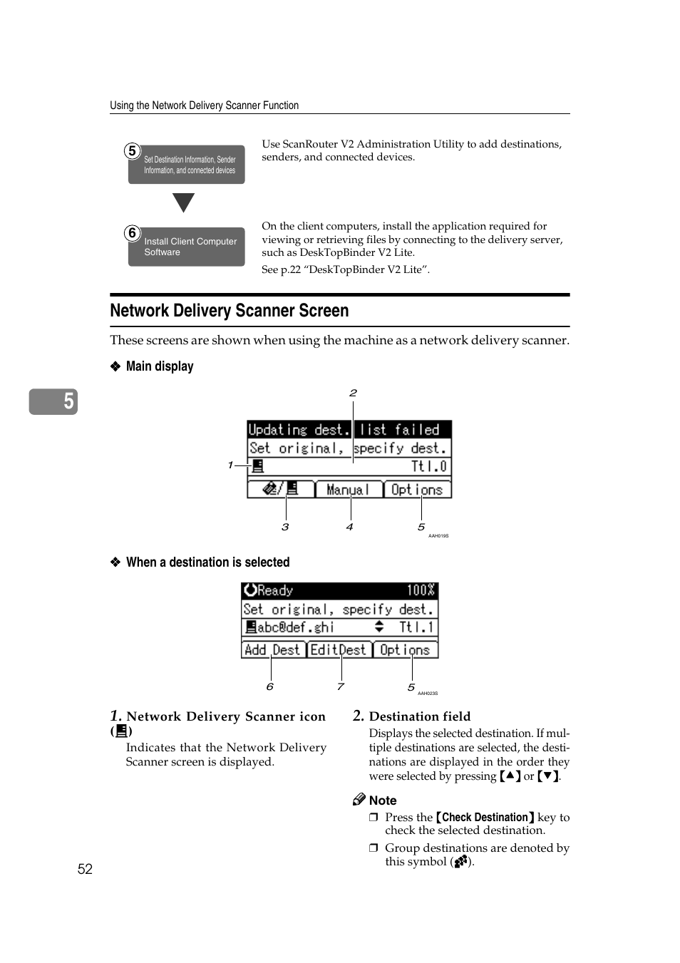 Network delivery scanner screen | GCC Printers 2018 User Manual | Page 58 / 88