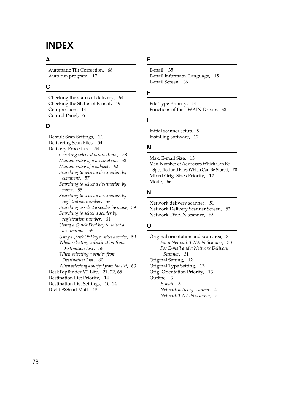 Index | GCC Printers 2018 User Manual | Page 84 / 88